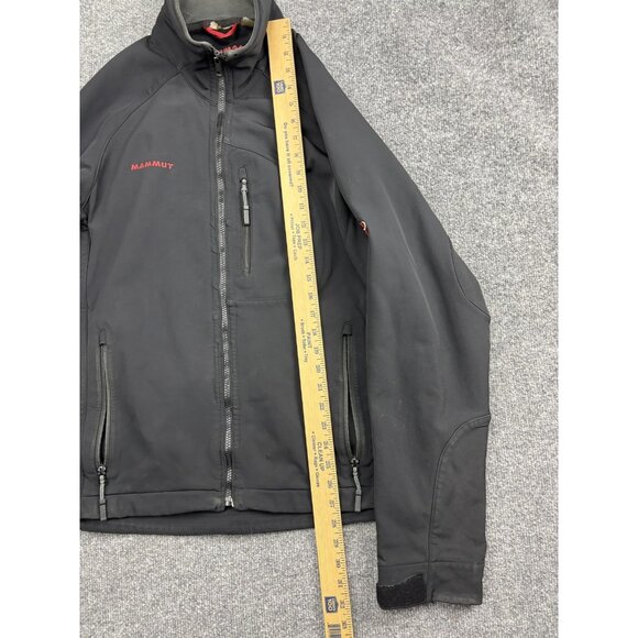 Mammut Softshell Jacket Mens Large Black Schoeller WB-400 Zip Pockets Hiking - Picture 4 of 7